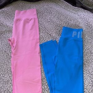 Pink active wear brand and Fashion Nova active wear